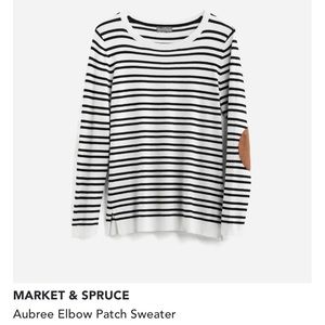 Market And spruce long sleeve of a patch top